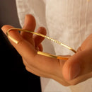 Pulseira com Mensagem Secreta - Banhada a Ouro 18k - BLACK FRIDAY I Oferta Especial!