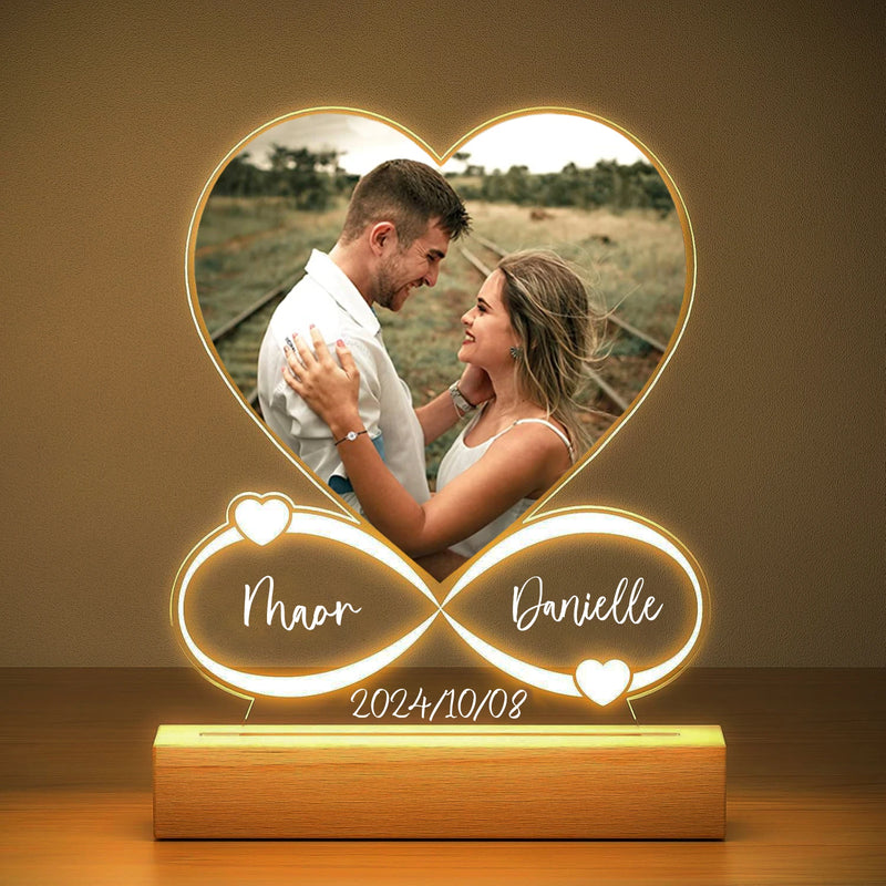 Personalizados Moldura de Foto - Amor Placa de Acrílico Personalizada Presente de uma Data especial!