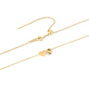 Colar Personalizado | Coração + Sua Inicial - Aço Inoxidável - Folheado a Ouro - Corte a Laser.