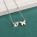 Colar Personalizado | Borboleta da Vida - Aço Inoxidável - Folheado a Ouro - Corte a Laser.