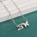 Colar Personalizado | Borboleta da Vida - Aço Inoxidável - Folheado a Ouro - Corte a Laser.