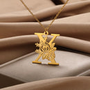 Colar Personalizado | Rosa da Vida - Aço Inoxidável - Folheado a Ouro - Corte a Laser.