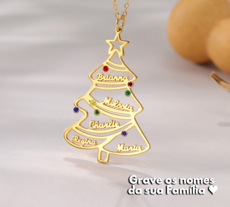 Colar Personalizado Árvore de Natal - Promoção Antecipada Natal 2023