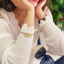 Pulseira Meus Corações Personalizável - Gravação a Laser | Oferta Especial com 50% OFF!