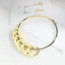 Pulseira Meus Corações Personalizável - Gravação a Laser | Oferta Especial com 50% OFF!